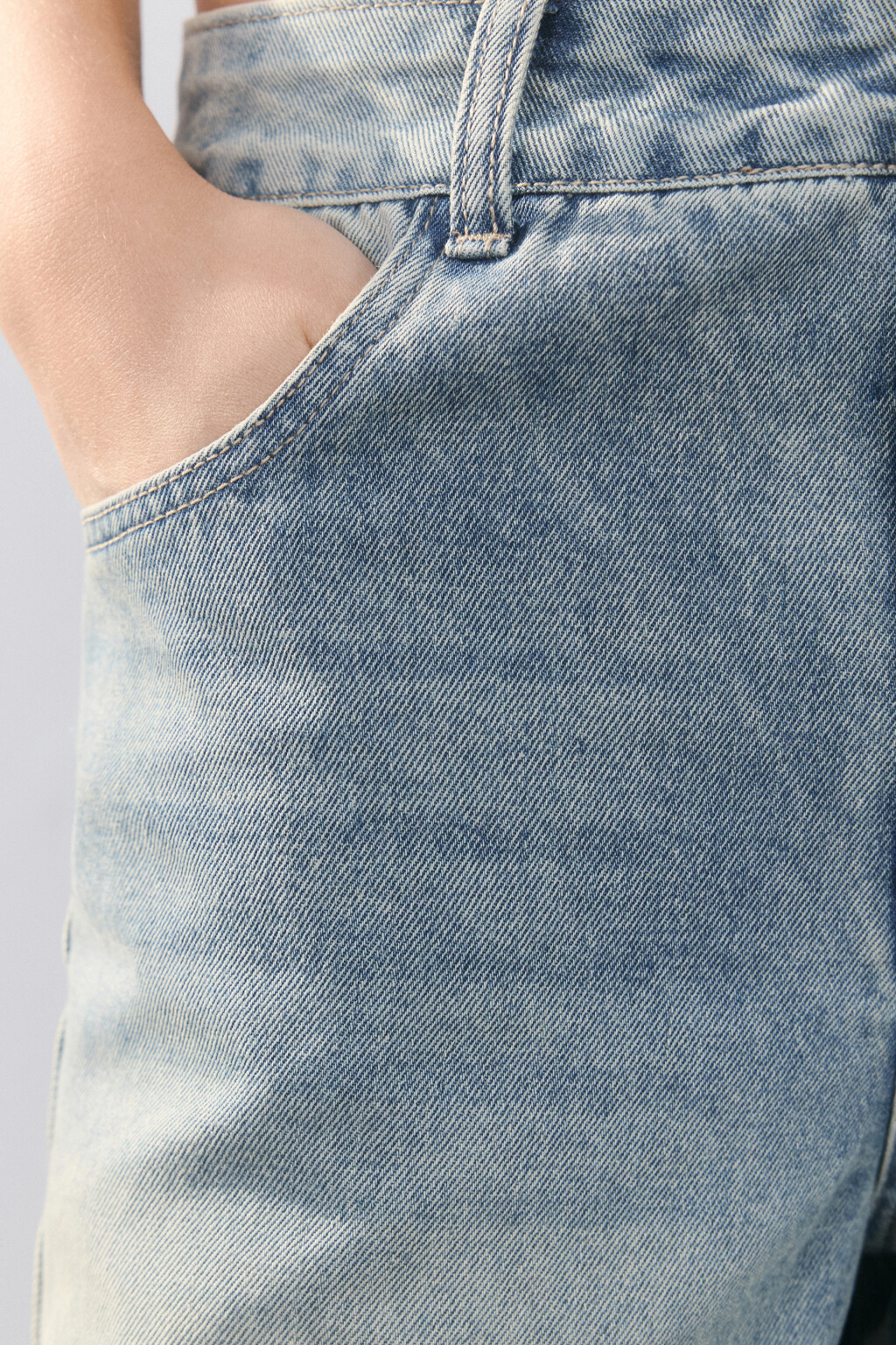 Джинсы barrel fit со средней посадкой - цвет синий - 6
