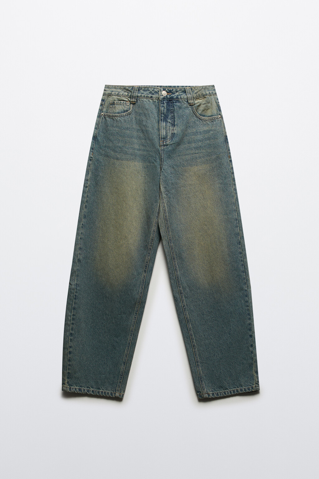 Джинсы baggy fit со средней посадкой - цвет синий - 7