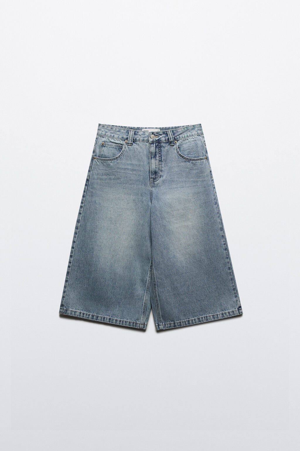 Джортсы широкие с низкой посадкой - цвет голубой - 7