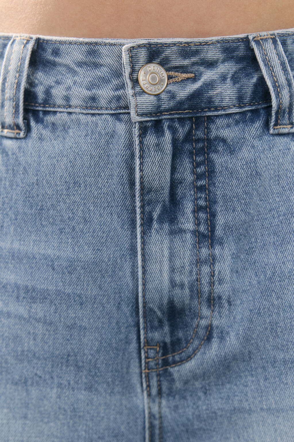 Джортсы широкие с низкой посадкой - цвет голубой - 5