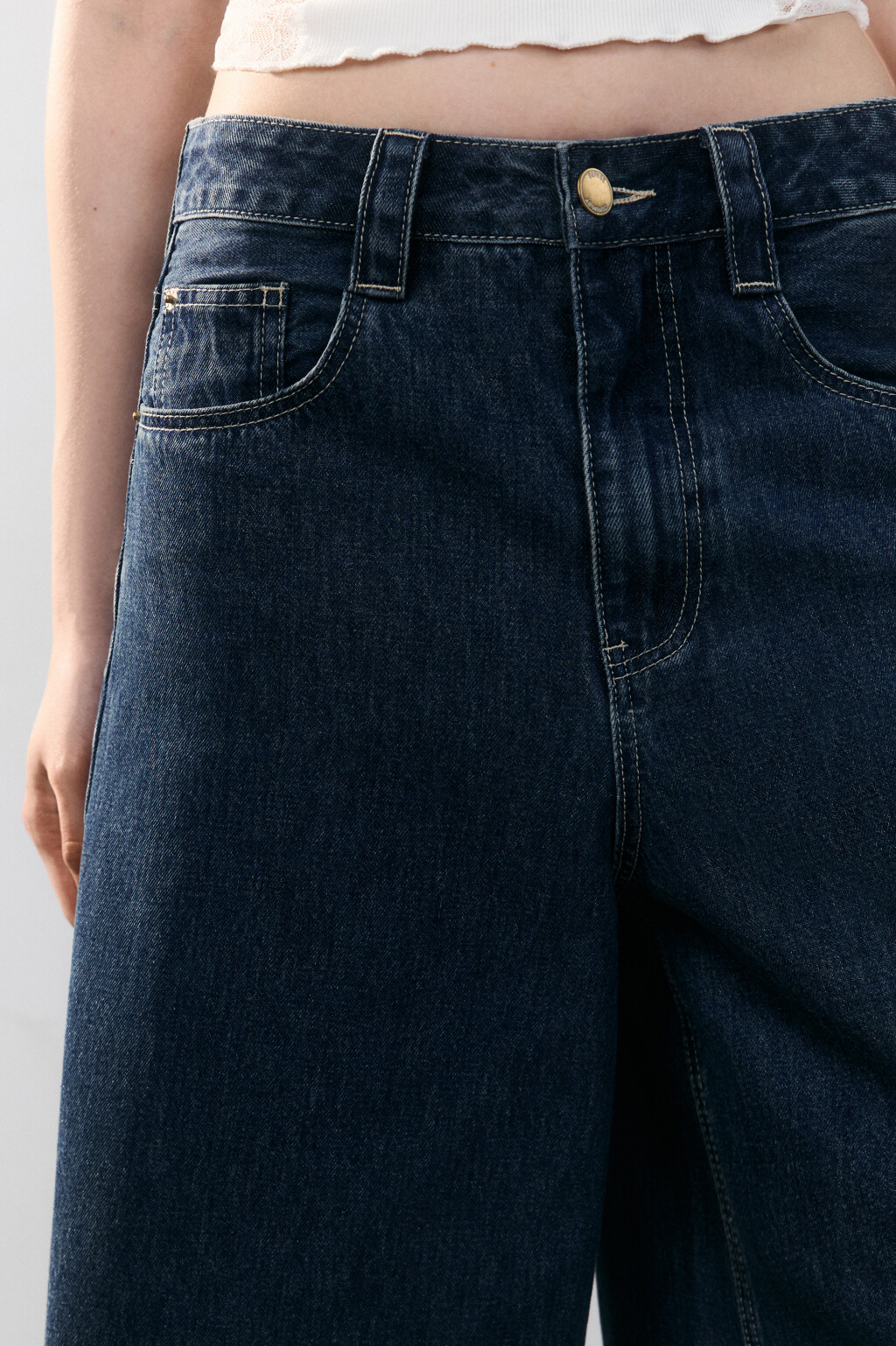 Джортсы широкие со средней посадкой - цвет синий - 6