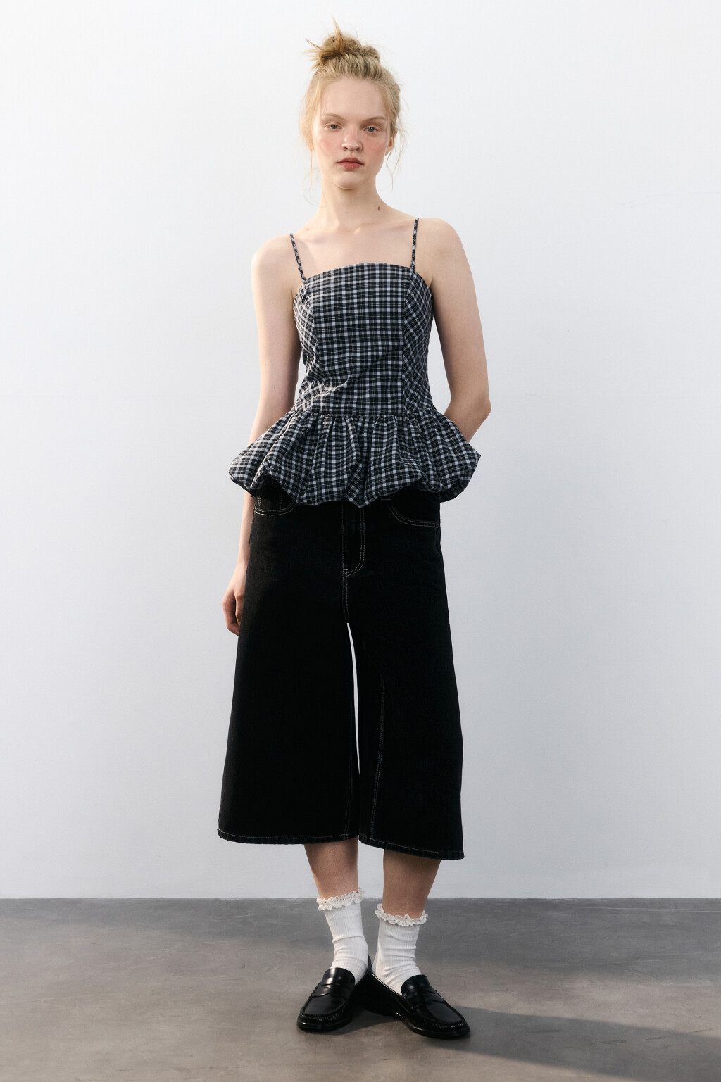 Джортсы широкие со средней посадкой - цвет серый - 4