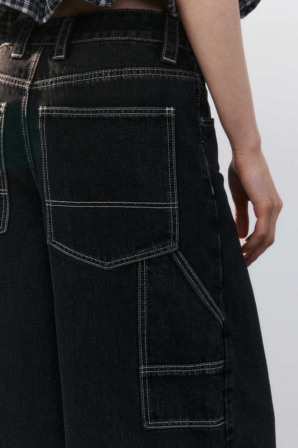 Джортсы широкие со средней посадкой - цвет серый - 6