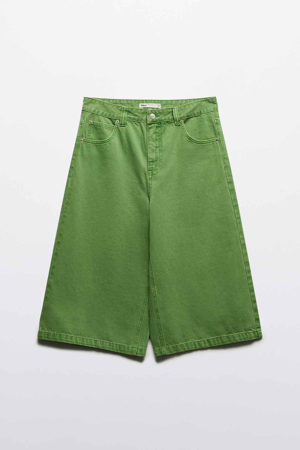 Джортсы широкие с низкой посадкой - цвет зеленый - 8