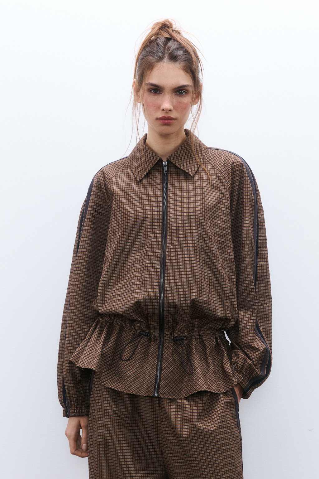 Жакет-бомбер с оборками - цвет мультиколор - 2