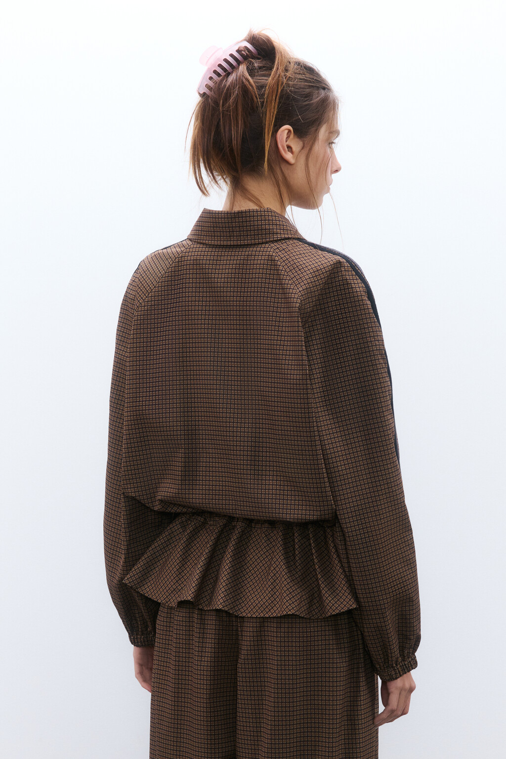 Жакет-бомбер с оборками - цвет мультиколор - 3