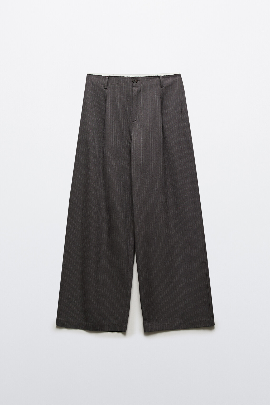 Брюки с имитацией второго слоя - цвет серый - 7