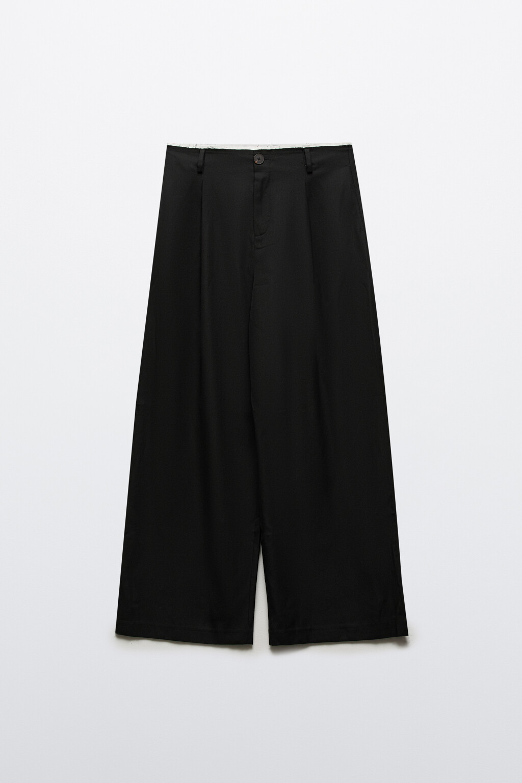 Брюки с имитацией второго слоя - цвет черный - 7