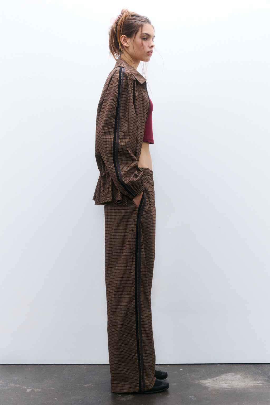 Брюки спортивные с лампасами - цвет мультиколор - 1