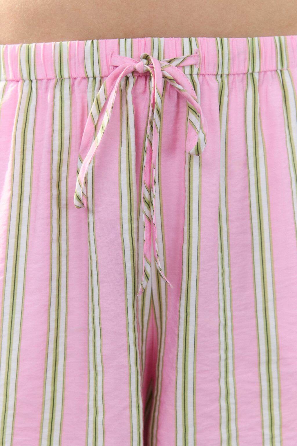 Шорты вискозные в полоску - цвет розовый - 6