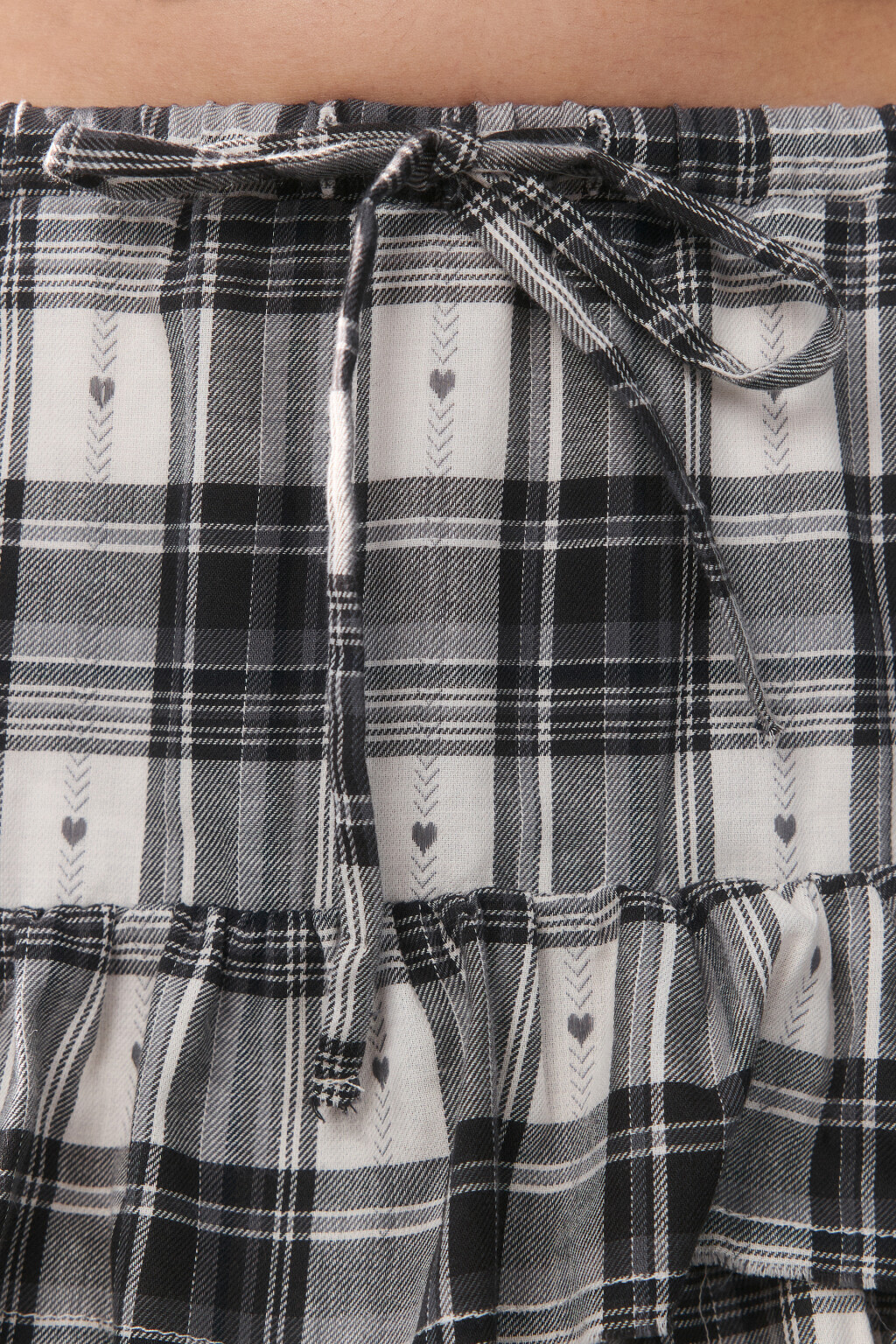 Юбка-шорты пышная с воланами - цвет черный - 5