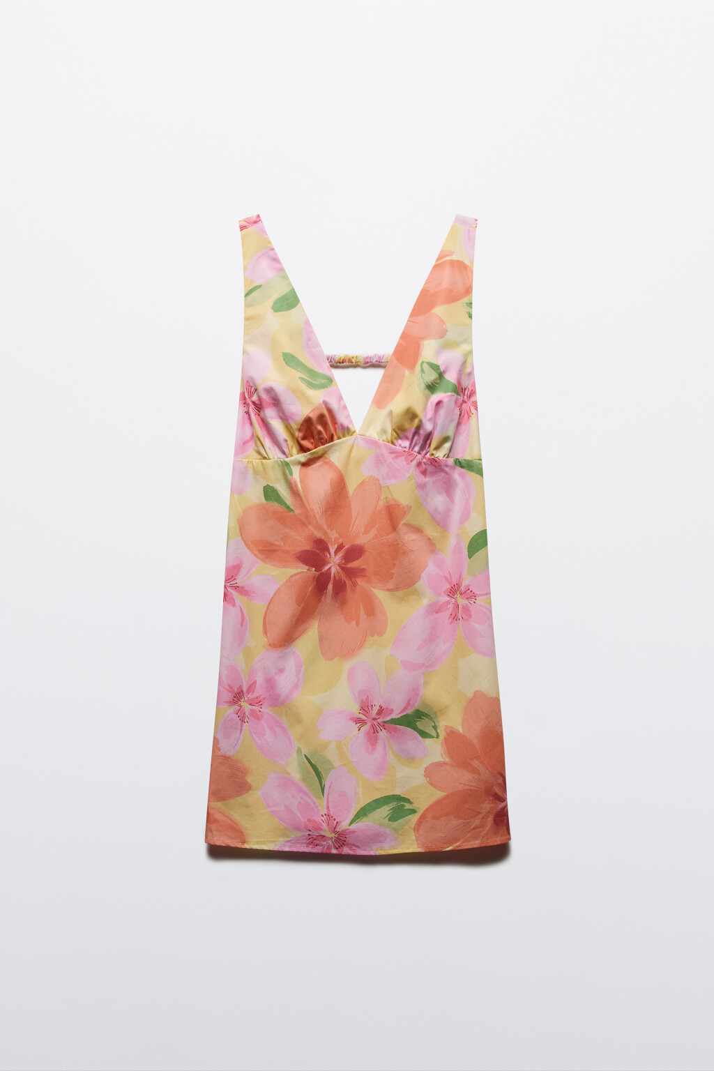 Сарафан мини хлопковый с принтом - цвет розовый - 7