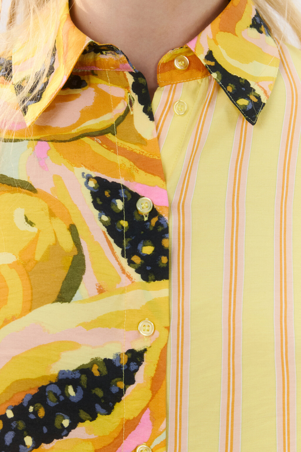 Рубашка укороченная с принтом - цвет мультиколор - 8