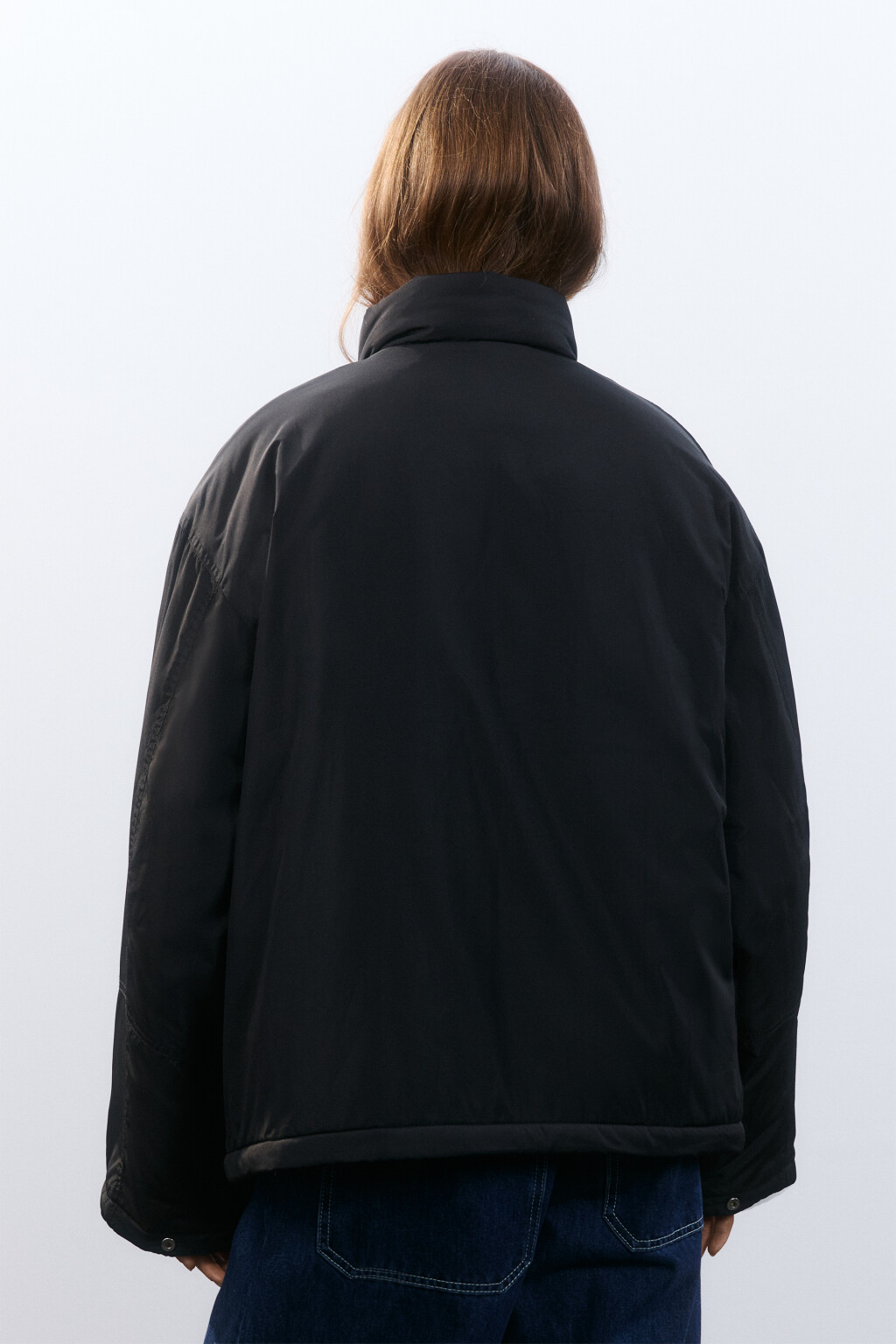 Куртка короткая на утеплителе - цвет черный - 3