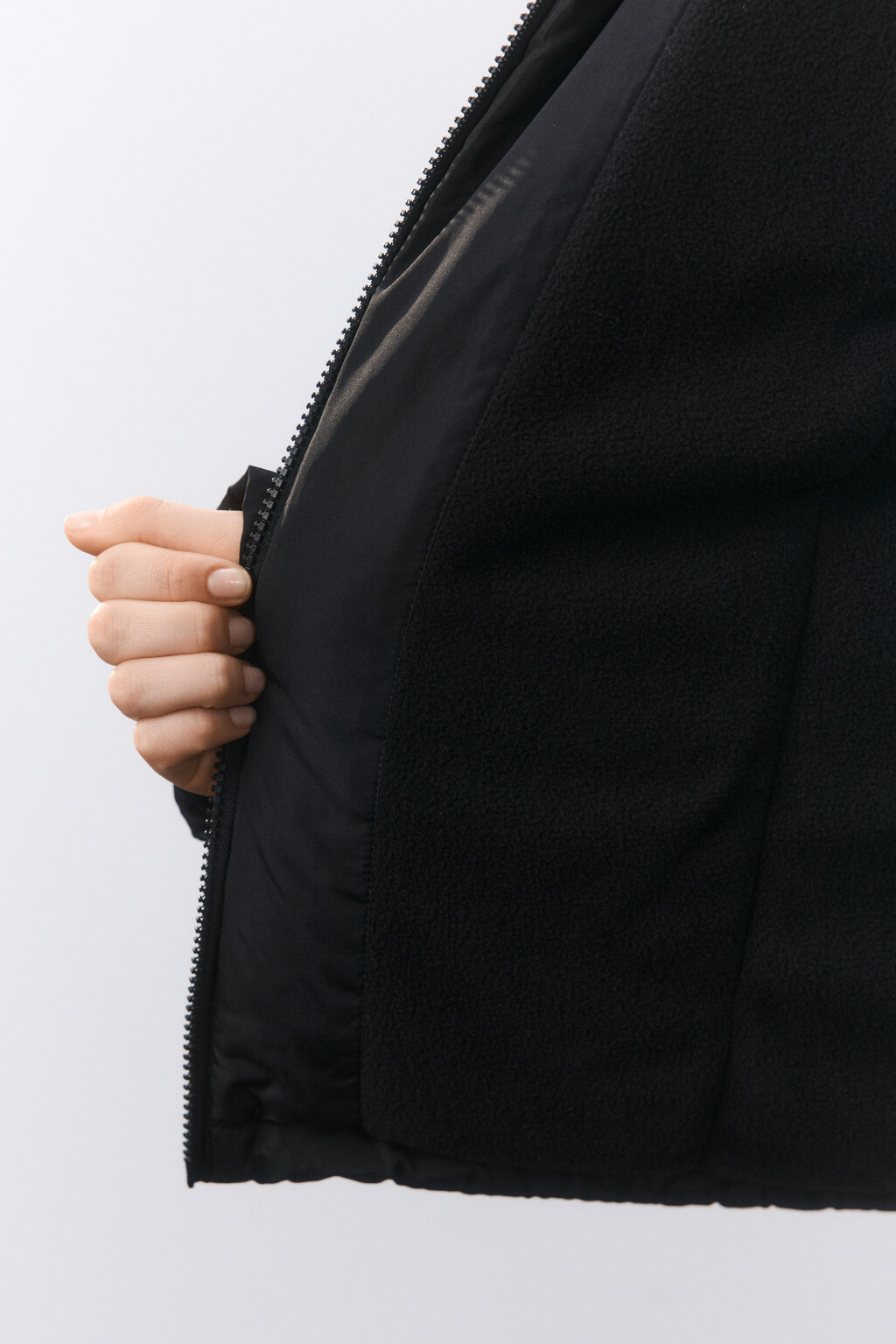 Куртка короткая на утеплителе - цвет черный - 7