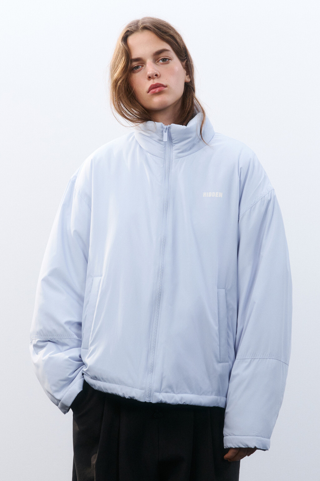 Куртка короткая на утеплителе - цвет сиреневый - 3