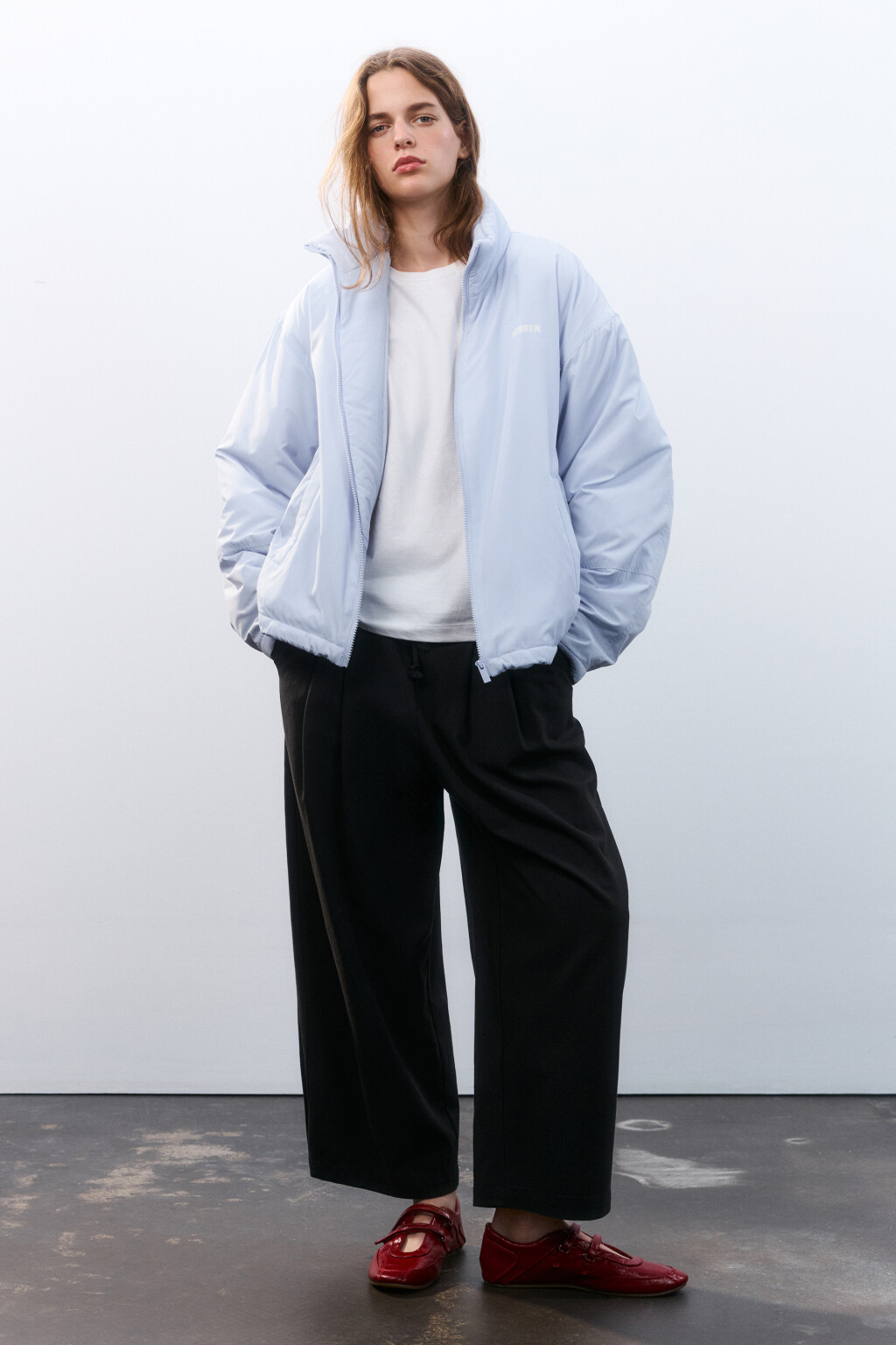 Куртка короткая на утеплителе - цвет сиреневый - 5