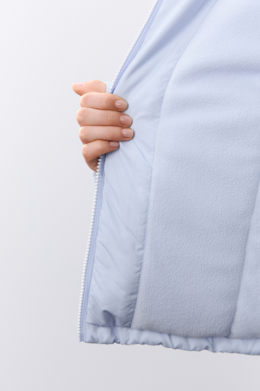 Куртка короткая на утеплителе - цвет сиреневый - 8