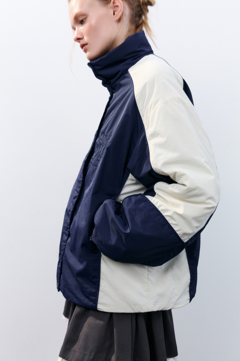 Куртка-олимпийка утепленная с принтом - цвет мультиколор - 2