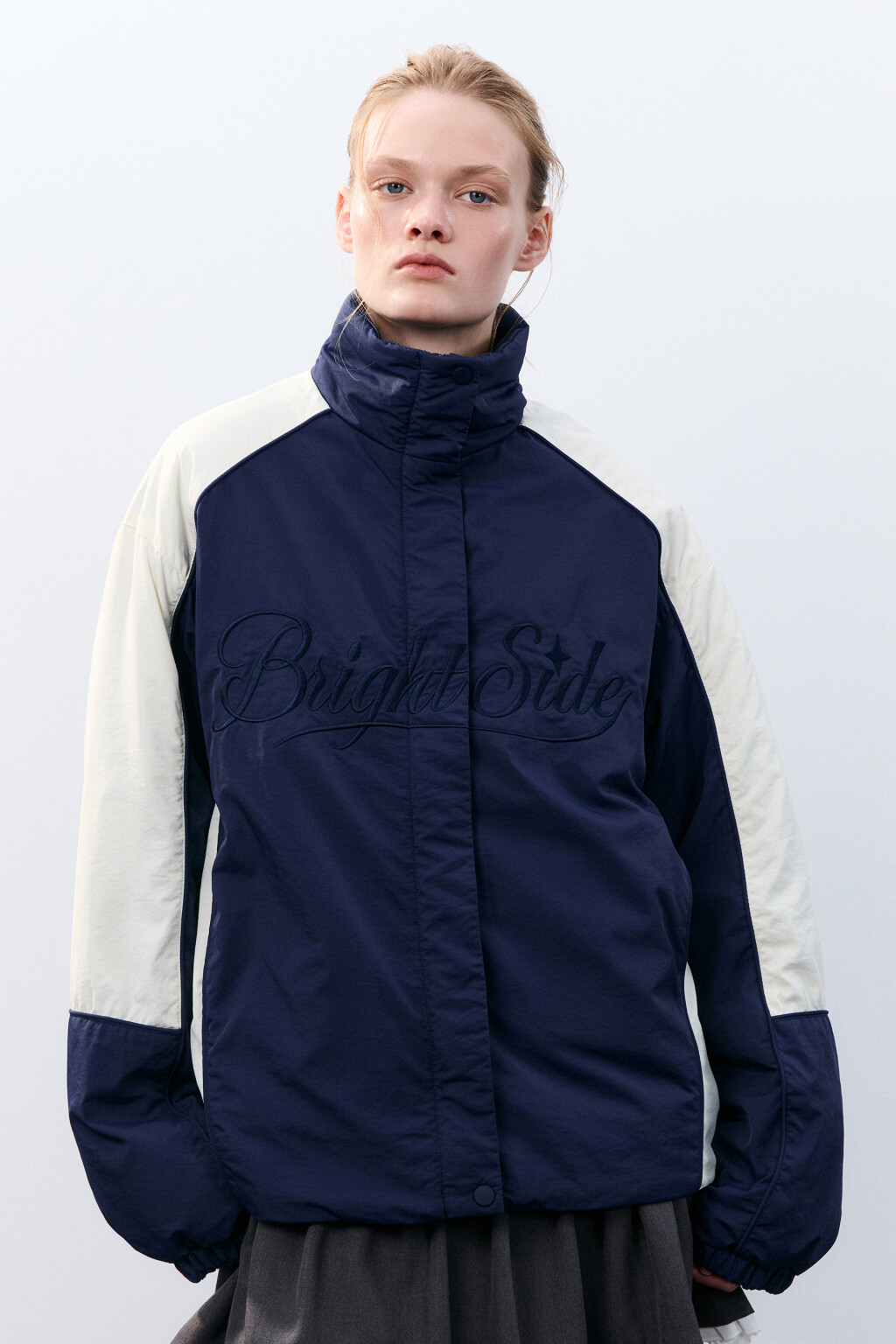 Куртка-олимпийка утепленная с принтом - цвет мультиколор - 3