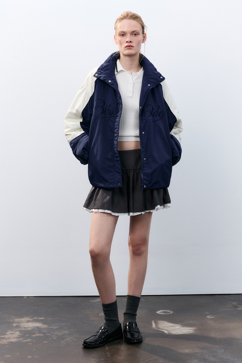 Куртка-олимпийка утепленная с принтом - цвет мультиколор - 5