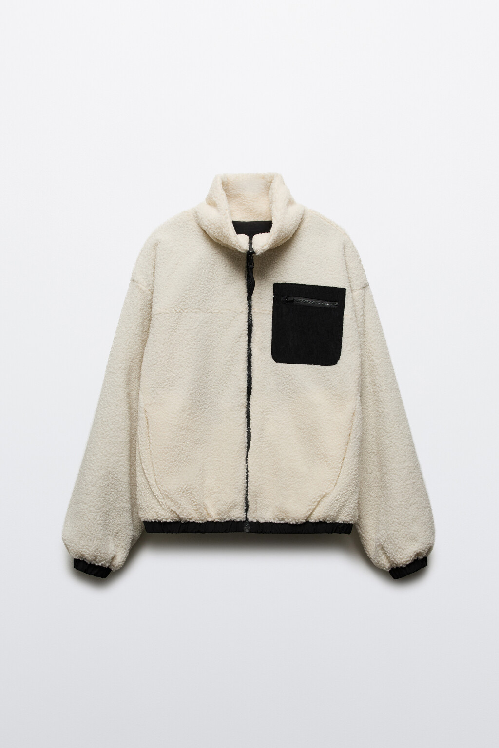 Куртка двусторонняя на утеплителе - цвет черный - 8