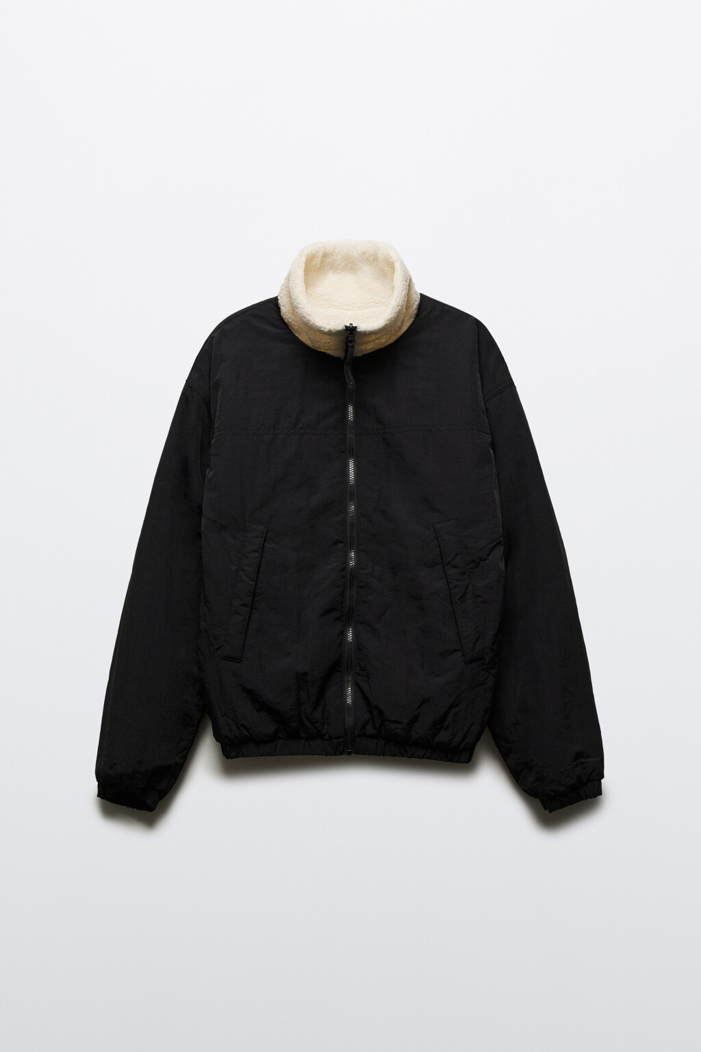 Куртка двусторонняя на утеплителе - цвет черный - 9