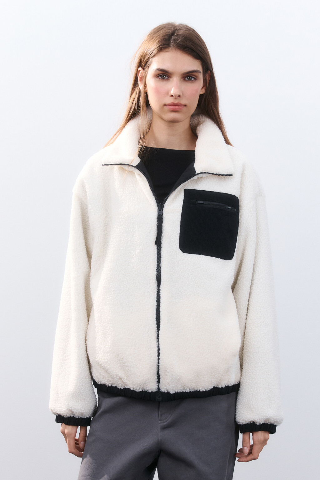 Куртка двусторонняя на утеплителе - цвет черный - 3