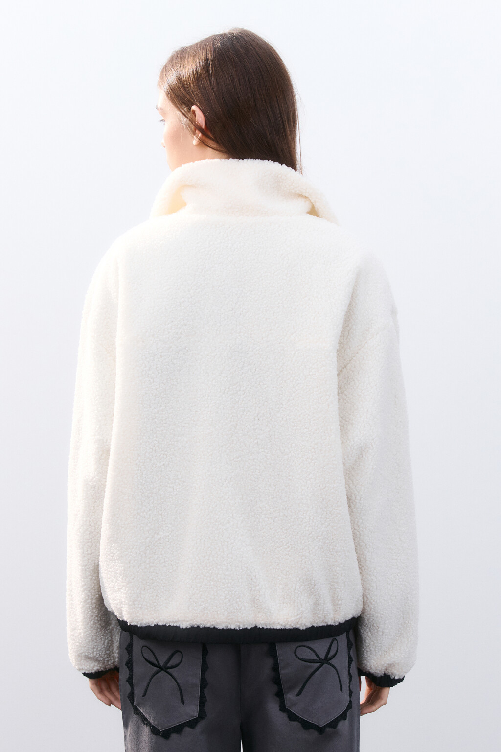 Куртка двусторонняя на утеплителе - цвет черный - 4