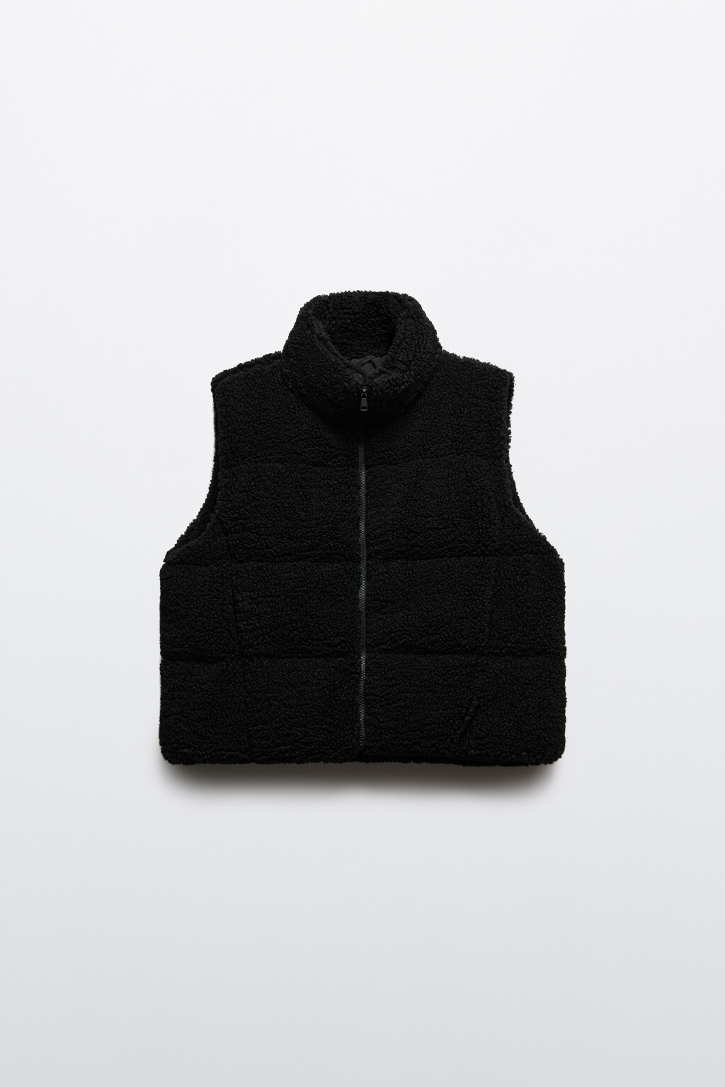 Жилет плюшевый утепленный - цвет черный - 8