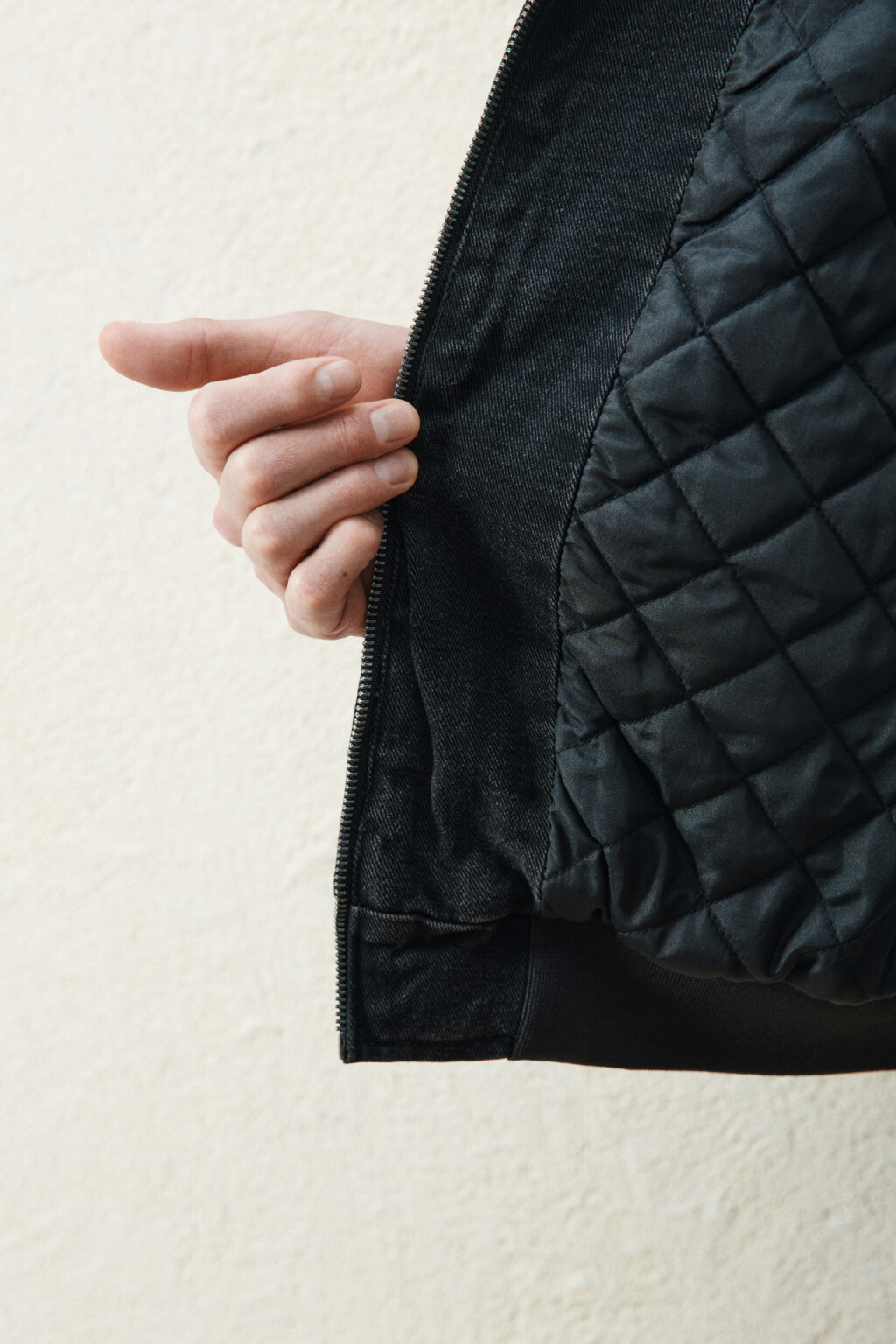 Куртка джинсовая утепленная на молнии - цвет серый - 8