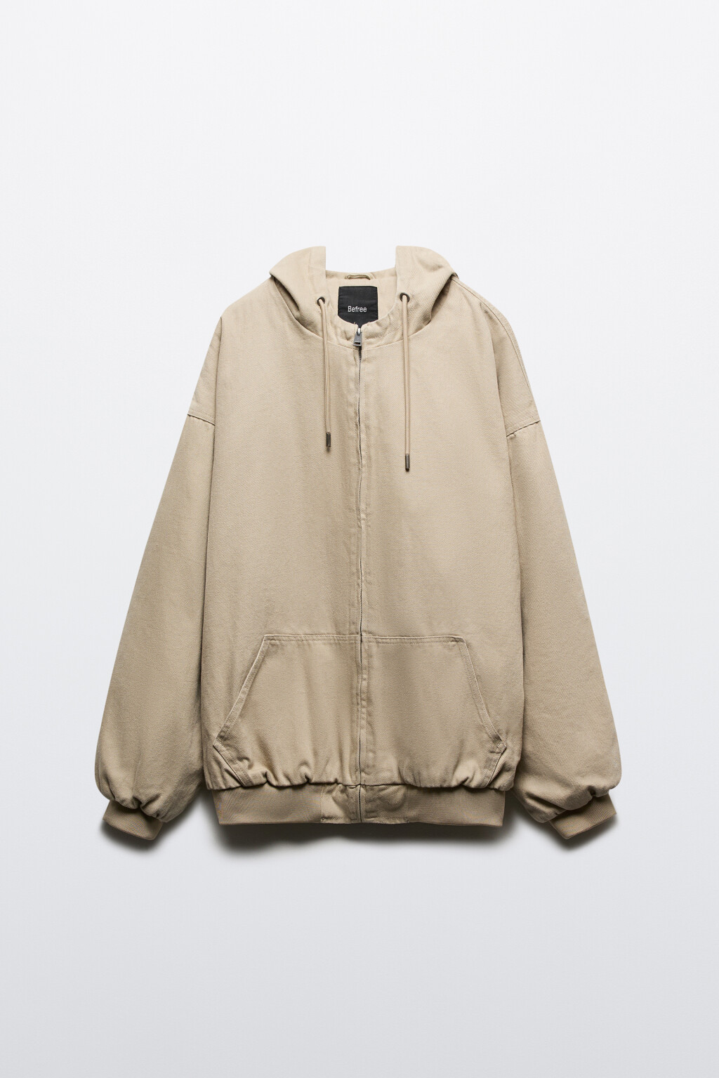 Куртка джинсовая утепленная на молнии - цвет бежевый - 9