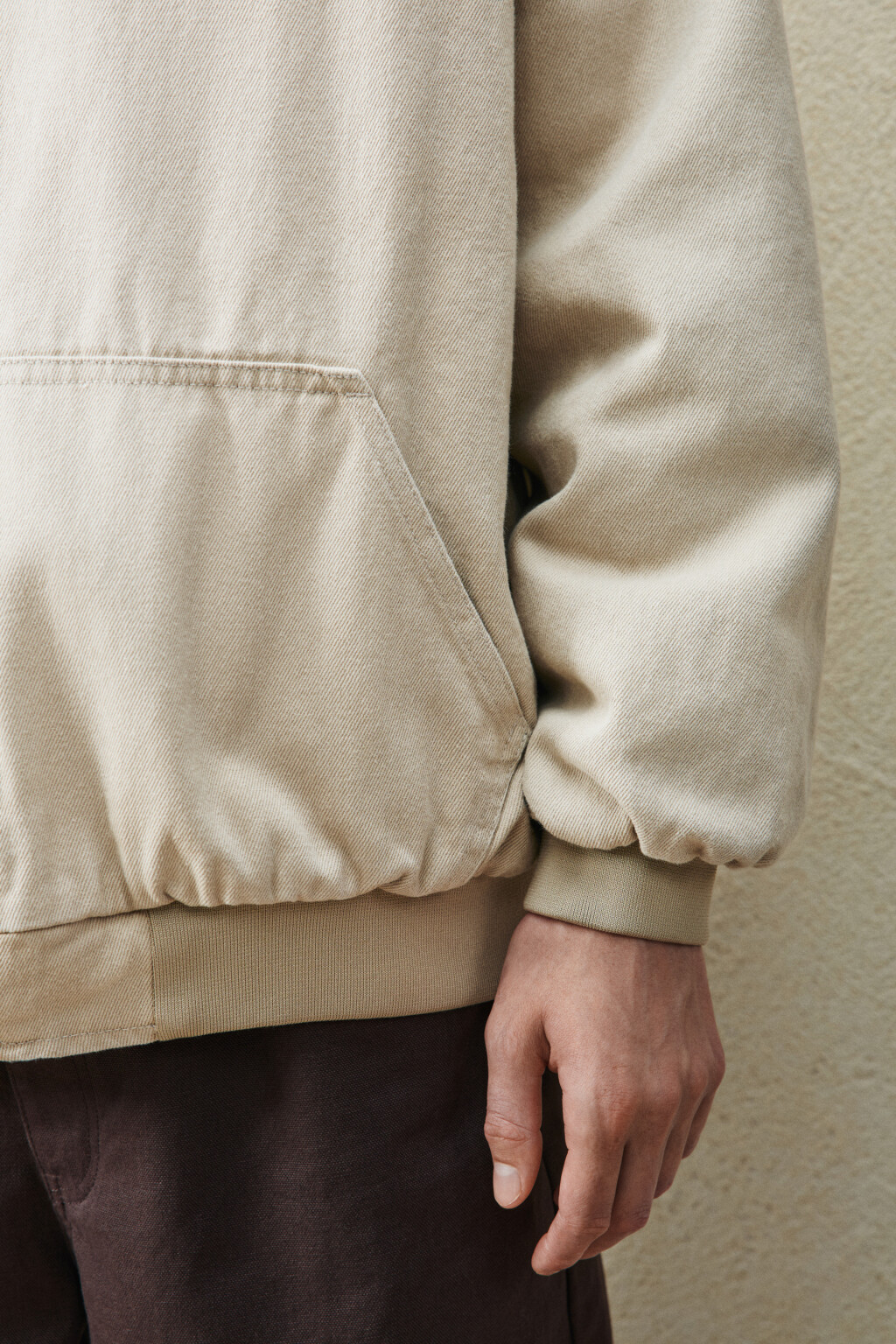 Куртка джинсовая утепленная на молнии - цвет бежевый - 7