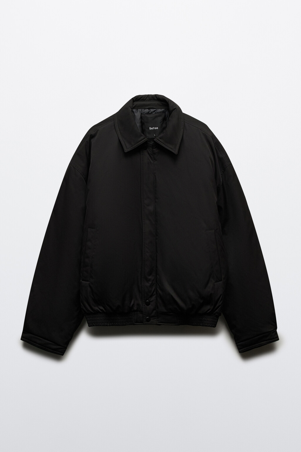 Куртка-бомбер утепленная - цвет черный - 11