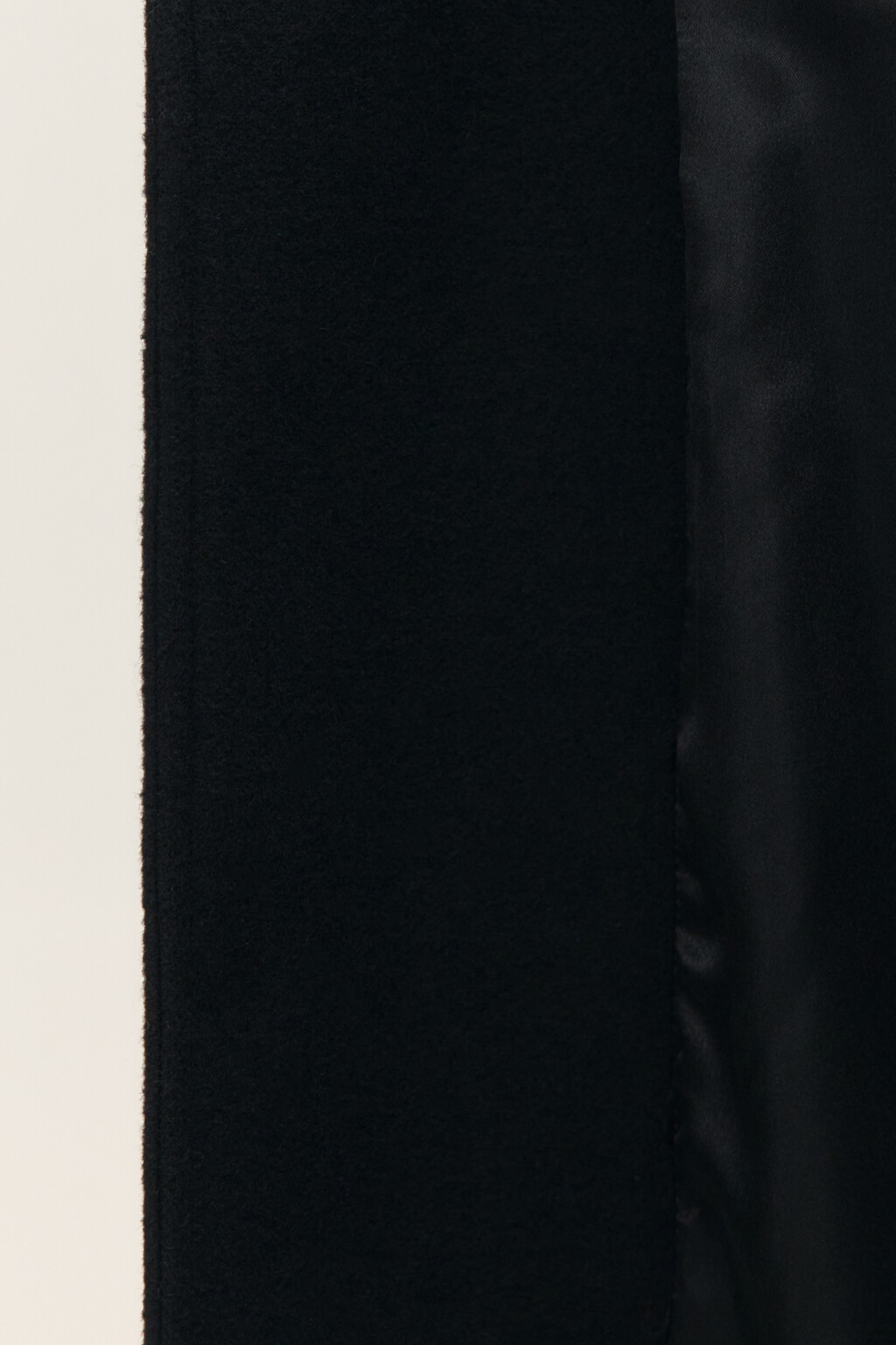 Пальто драповое с шерстью - цвет черный - 8