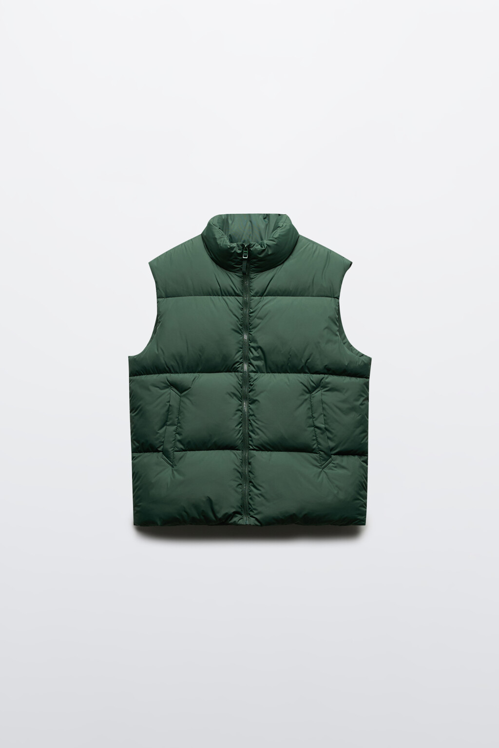 Жилет стеганый на утеплителе - цвет зеленый - 9