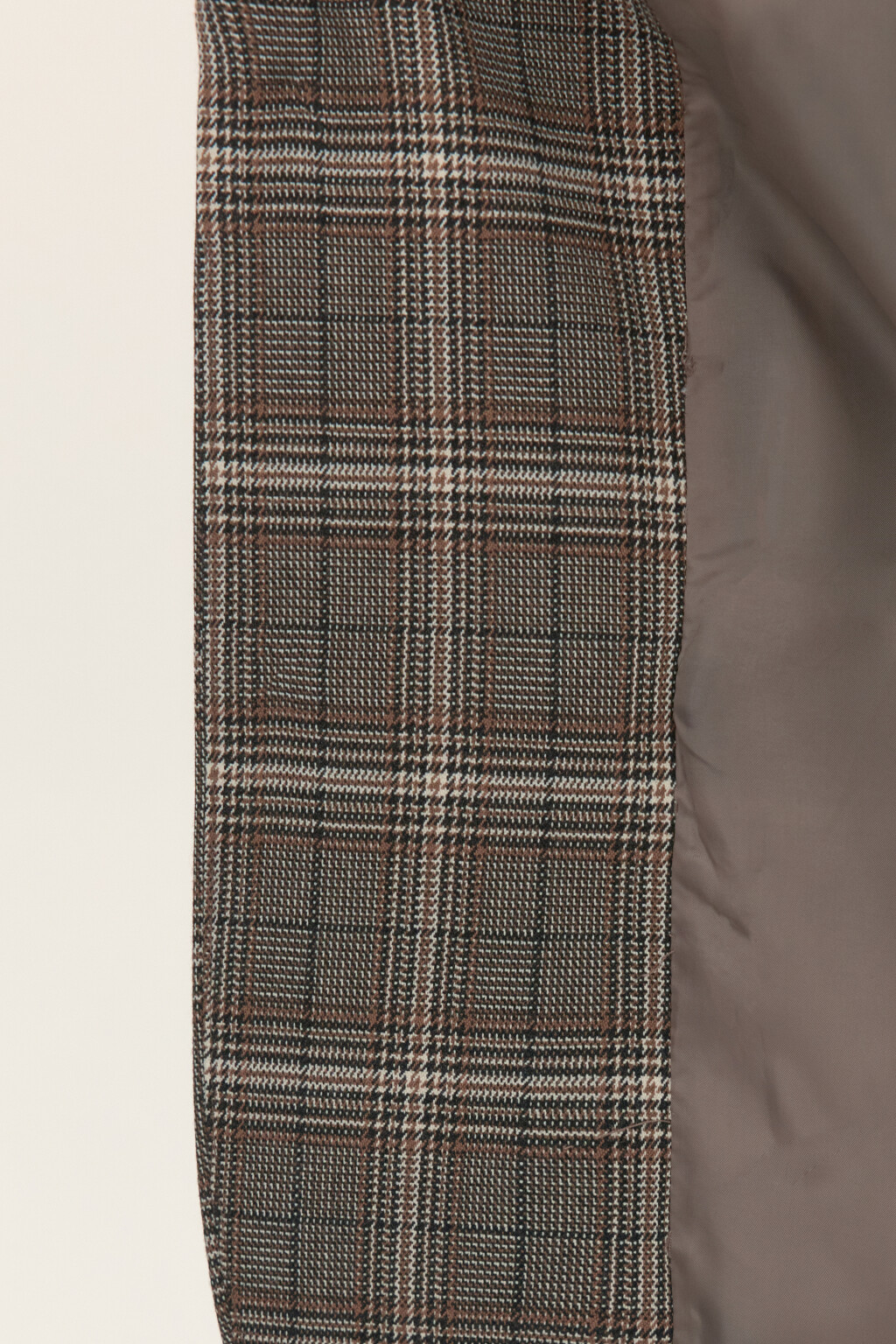 Пиджак с принтом в клетку - цвет коричневый - 8