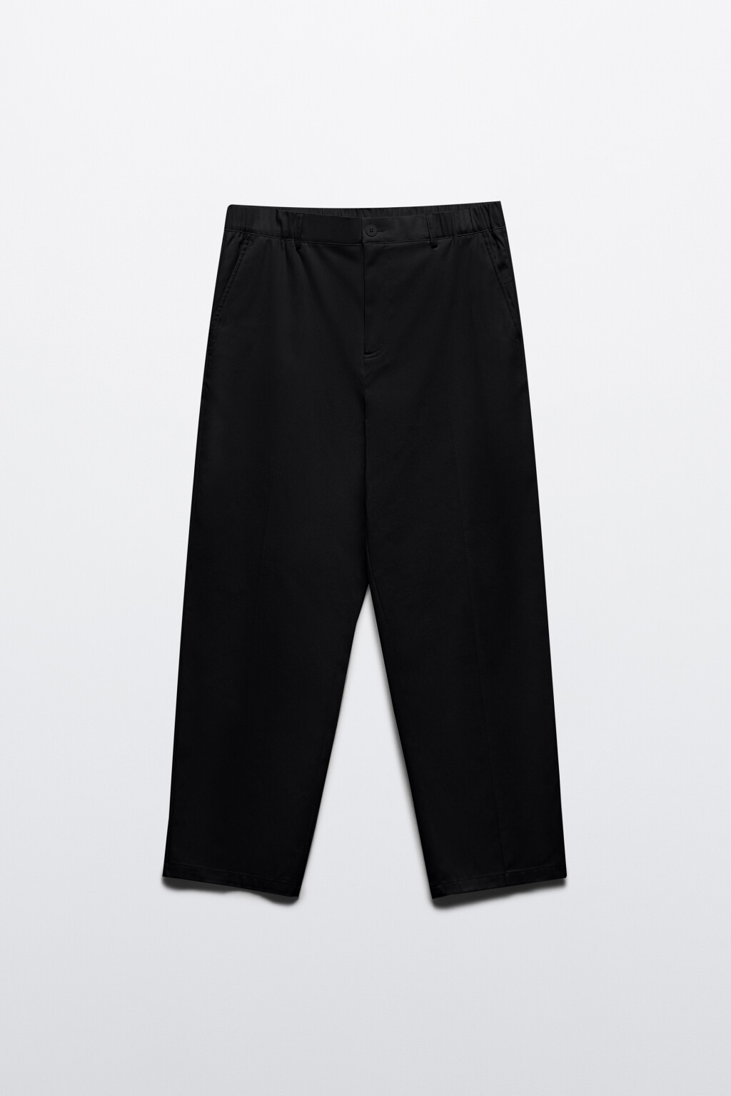 Брюки зауженные из хлопка - цвет черный - 7