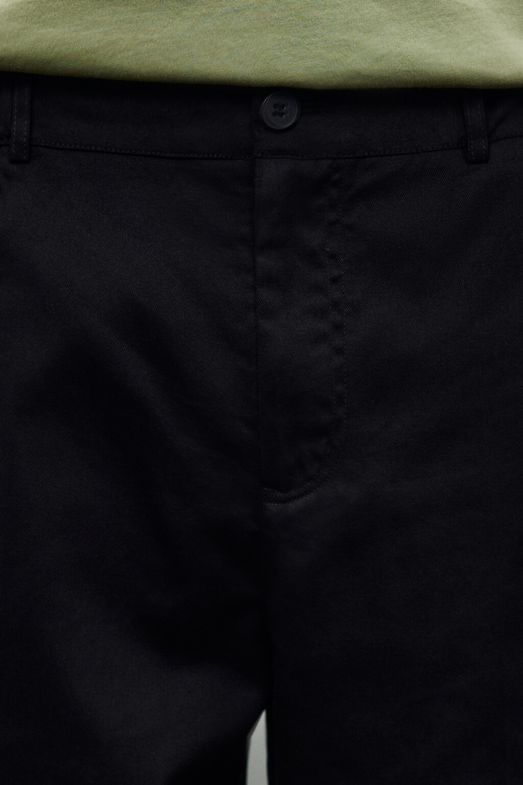 Брюки зауженные из хлопка - цвет черный - 5