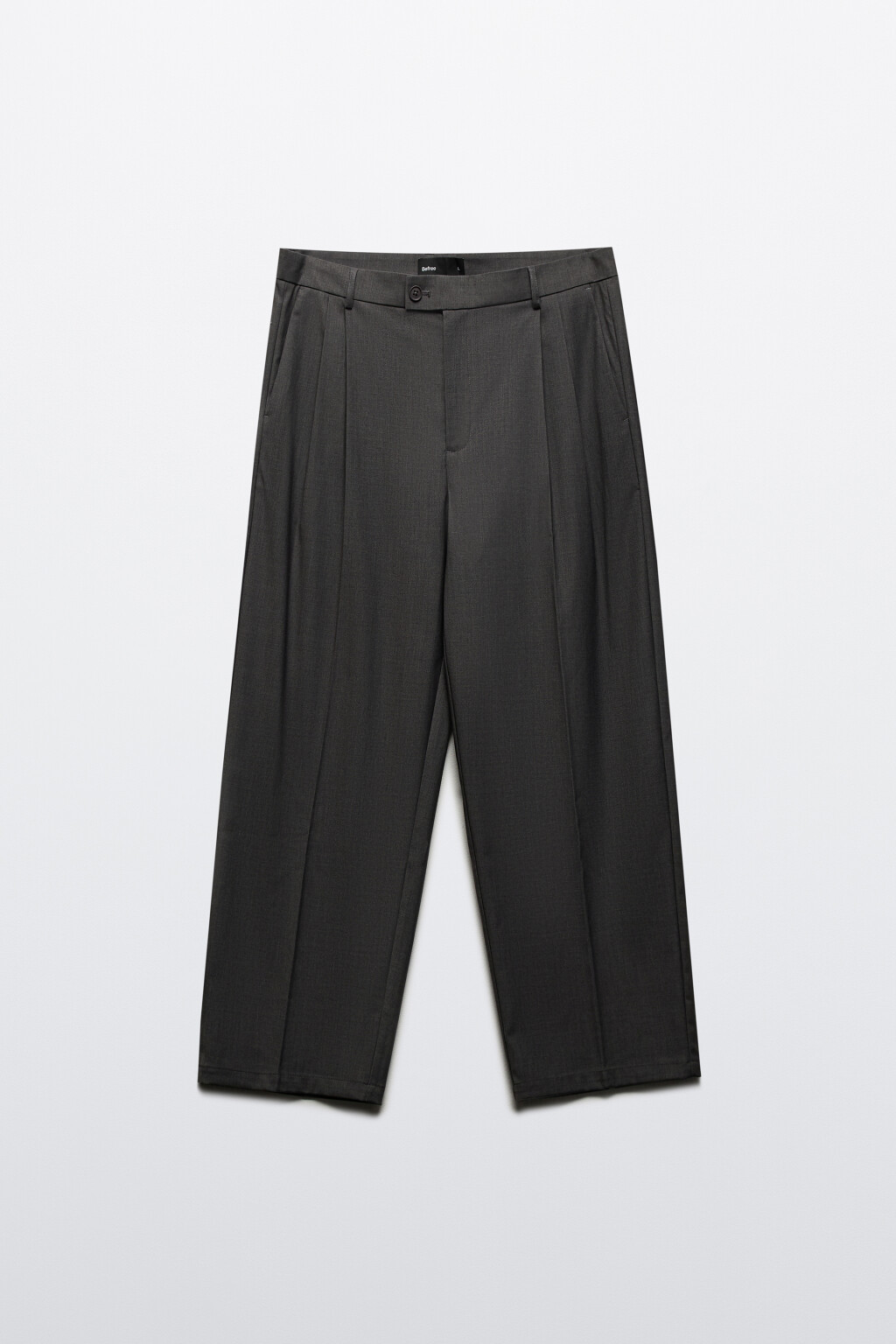 Брюки широкие костюмные со стрелками - цвет серый - 7