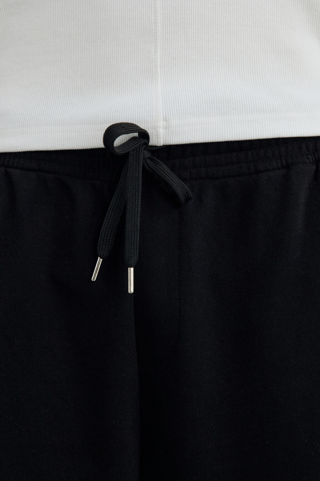 Брюки трикотажные с лампасами - цвет черный - 6