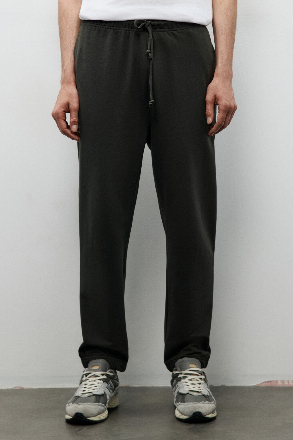 Брюки-джоггеры из хлопкового текстиля - цвет зеленый - 2