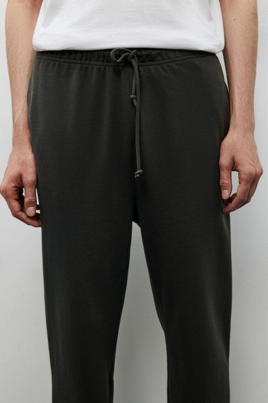 Брюки-джоггеры из хлопкового текстиля - цвет зеленый - 5