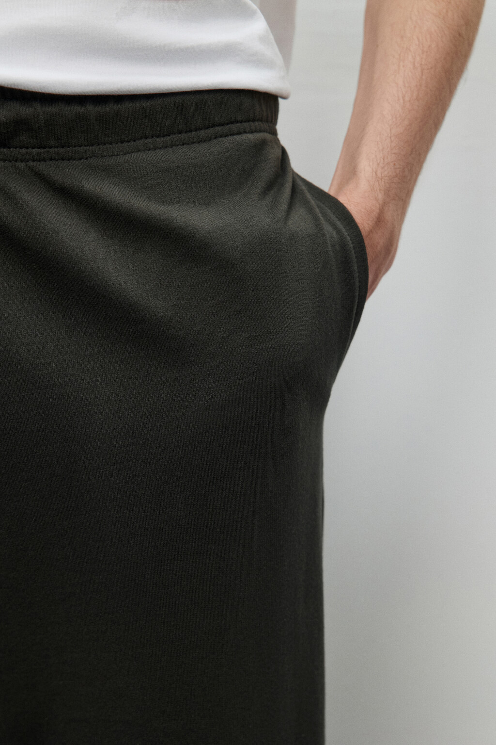 Брюки-джоггеры из хлопкового текстиля - цвет зеленый - 6