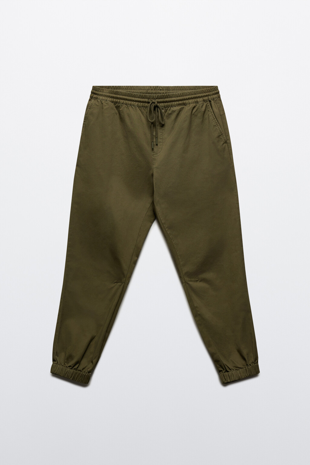 Брюки-джоггеры из хлопкового текстиля - цвет зеленый - 7