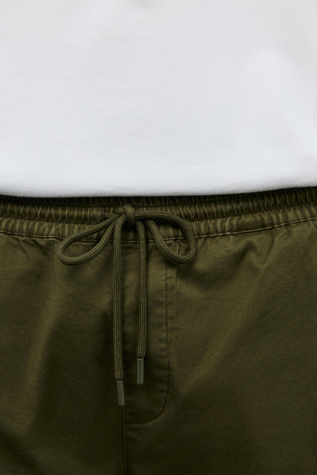 Брюки-джоггеры из хлопкового текстиля - цвет зеленый - 5