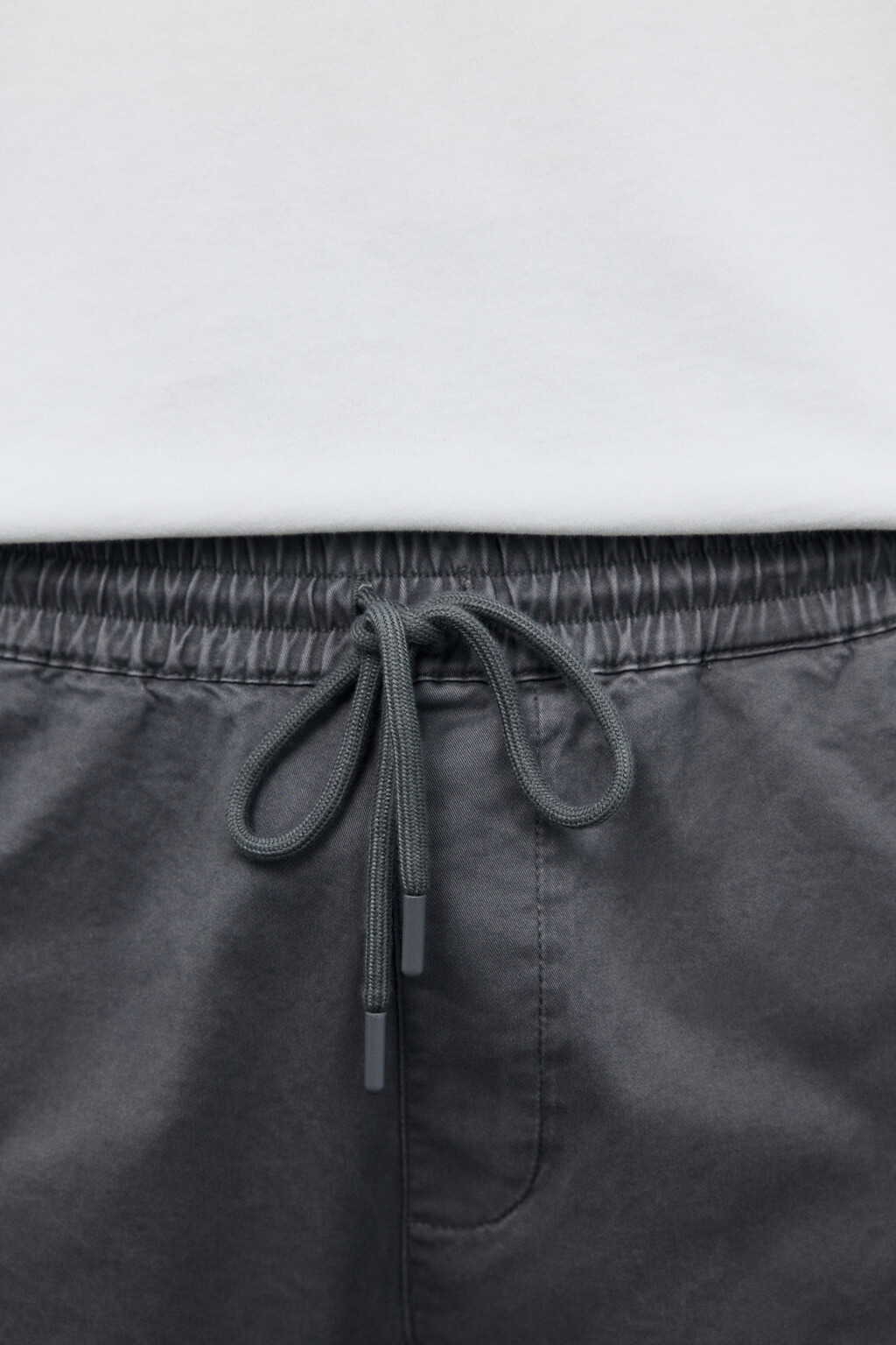 Брюки-джоггеры из хлопкового текстиля - цвет серый - 6