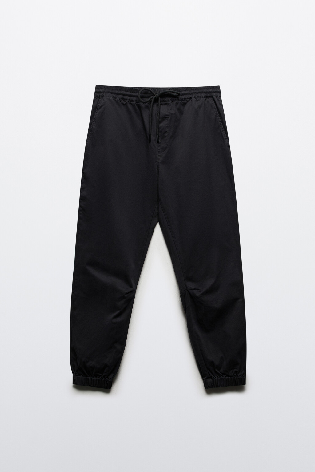 Брюки-джоггеры из хлопкового текстиля - цвет черный - 8