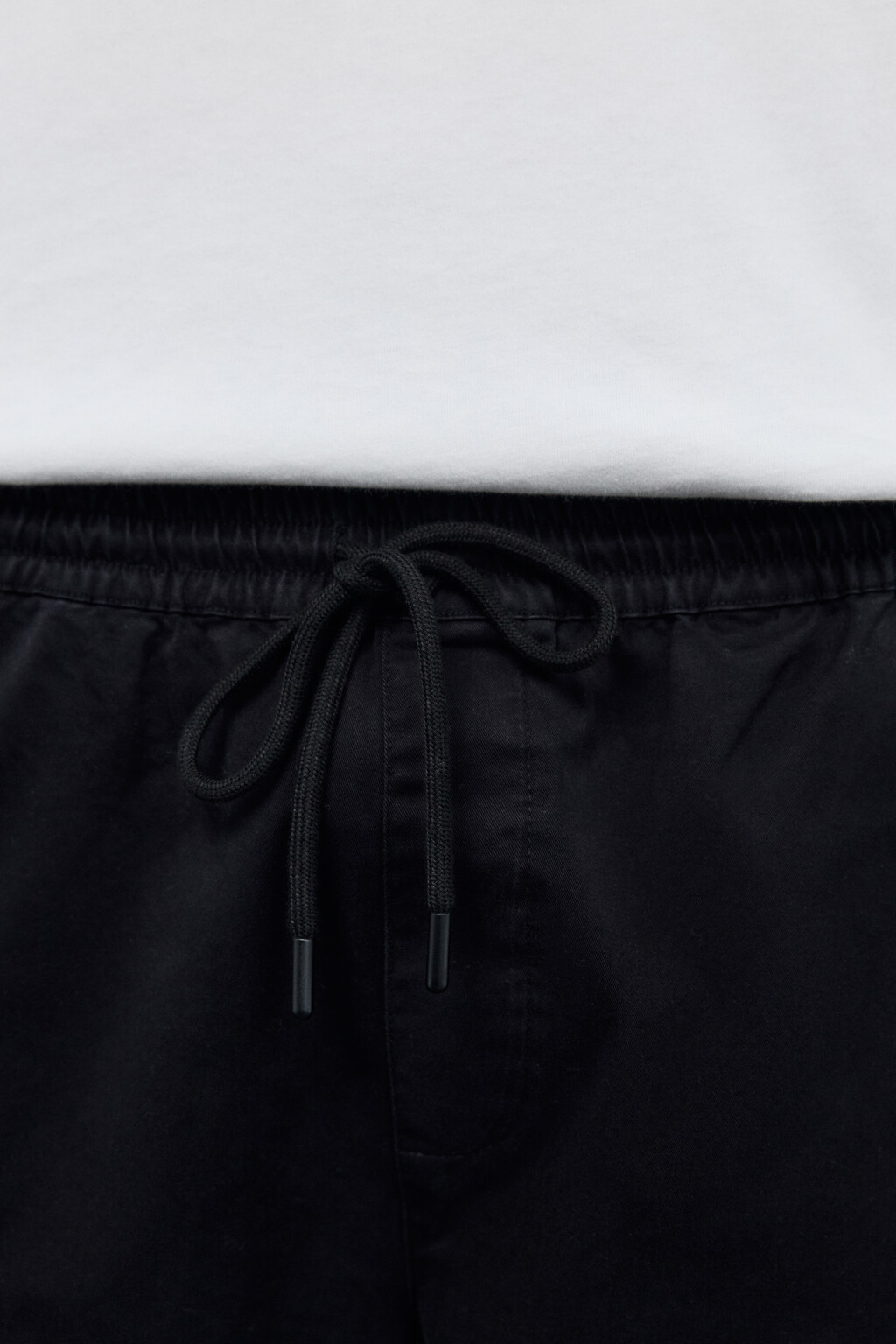 Брюки-джоггеры из хлопкового текстиля - цвет черный - 6