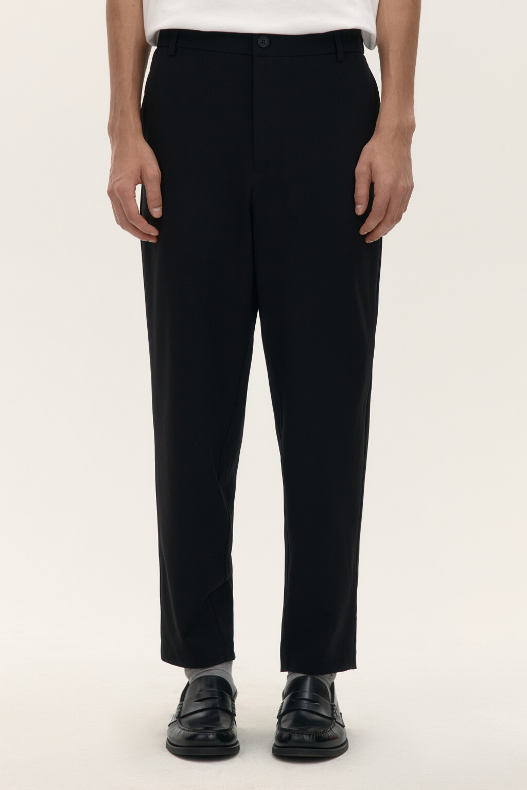 Брюки костюмные прямого кроя - цвет черный - 2